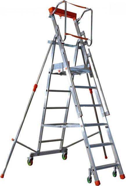 Facal Casta Podesttreppe Aluminium S600 in Silber, 4 Stufen - Bild 1