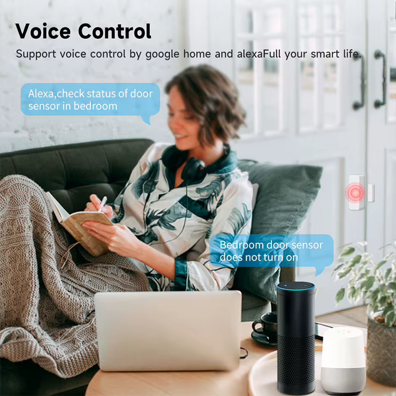 Tuya WLAN Smart Tür- und Fenstersensor zur Offen- und Geschlossen-Erkennung in Weiß, kompatibel mit Alexa und Smart Life - Bild 5