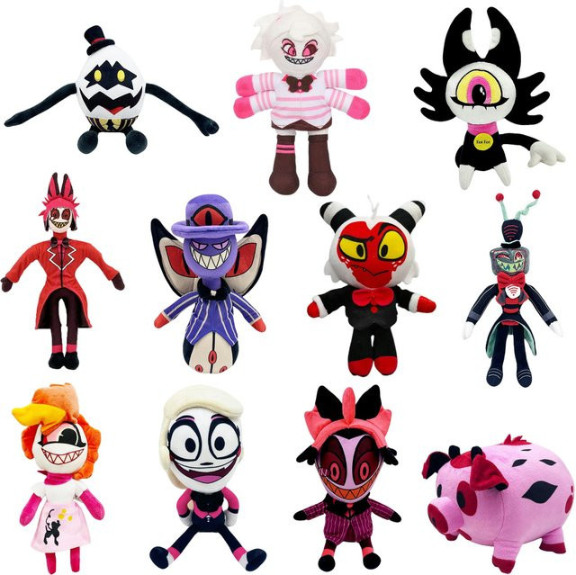 Bandai Hazbin Hotel Adam Plüschfigur, weiches Stoffkostüm, bunt - Bild 1