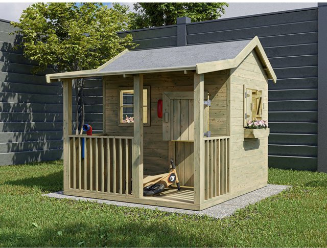 Prestige Garden Spielhaus Saloon KDI aus Holz in Mehrfarbig - Bild 1