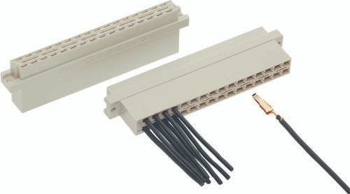 HARTING Federleiste 09040323213 in Beige mit 2 Reihen - Bild 1