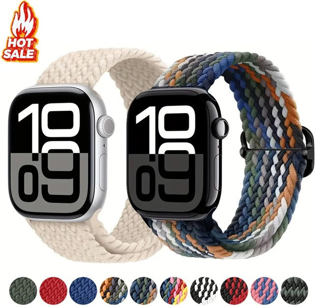 Uhrenarmband NEY, geflochtene Solo-Schlaufe, Textil/NATO, Unisex - Bild 1