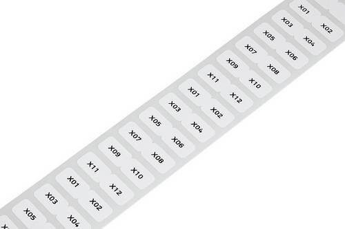 WAGO 210-806/000-002 Etiketten für Thermotransferbedruckung, Farbe Gelb, 3000 Stück, B: 15 mm, H: 9 mm - Bild 1