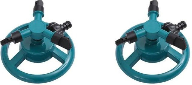 Yiran Furniture Automatischer 360 Grad Rotierender Sprinkler für die Gartenbewässerung in Grün und Türkis - Bild 1