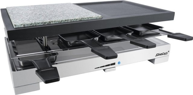 Steba Raclettegrill RC 88 in Edelstahl und Schwarz - Bild 2