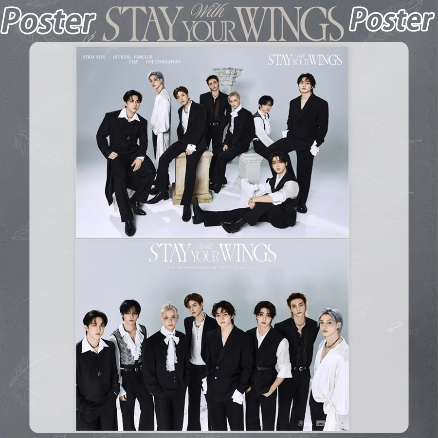 Stray Kids With STAY Your Wings Selbstklebendes Poster JYP Entertainment K-Pop Wanddruck A4 Multicolor - Bild 3