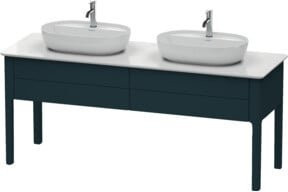 Duravit Waschtischunterschrank Luv in Blau s-matt, B/T/H: 173,3 x 57 x 74,3 cm - Bild 1
