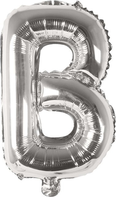 Rico Design Folienballon Buchstabe in Silber, Höhe: 36 cm - Bild 1