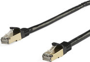 StarTech.com Patchkabel CAT6a STP Ethernet LAN, RJ45-Snagless-Steckverbinder, Schwarz, Länge: 10 m - Bild 1