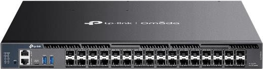 TP-Link Omada SX6632YF V1 L3 Managed Switch in Schwarz mit 26 x 1 Gigabit / 10 Gigabit SFP+ und 6 x 10 Gigabit / 25 Gigabit SFP28 Ports für die Rack-Montage - Bild 1