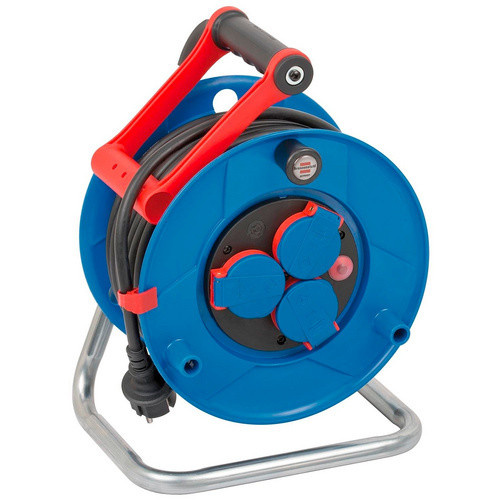 Brennenstuhl Kabeltrommel Garant IP44 Blau mit 25 m Kabellänge und 3 Steckplätzen - Bild 4