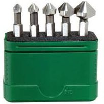 Wiha Kegelsenker-Bit Set 5-teilig aus HSS in Silber mit Aufbewahrungsbox aus Kunststoff - Bild 1