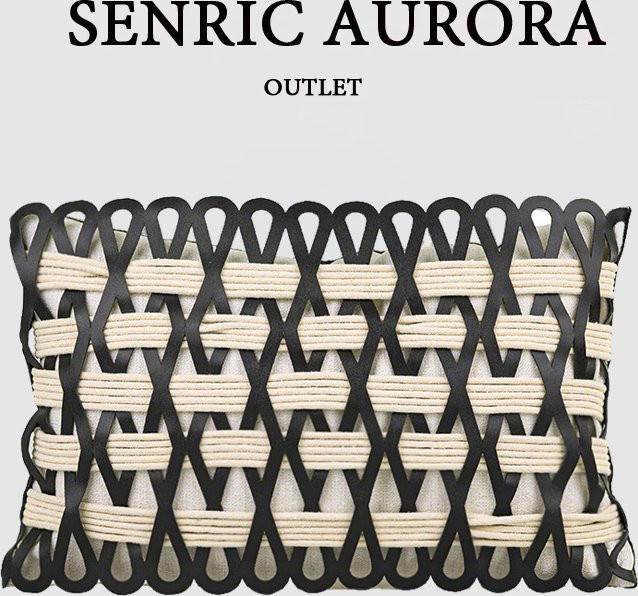 Senric Aurora Design Luxus Kissenbezug Beige gewebt für Sofa und Bett B/H: 30 x 50 cm und 50 x 50 cm - Bild 1