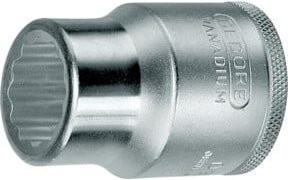 Gedore Steckschlüsseleinsatz D 32 1.1/8AF 3/4 Zoll UD-Profil aus Chrome Vanadium in Silber - Bild 1