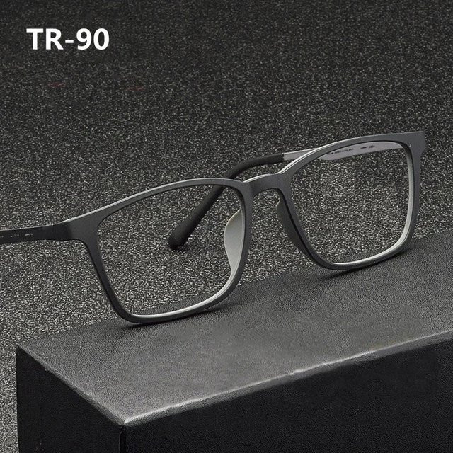 ISENGHUO Lesebrille, Vollrand, Titan, rechteckig - Bild 1