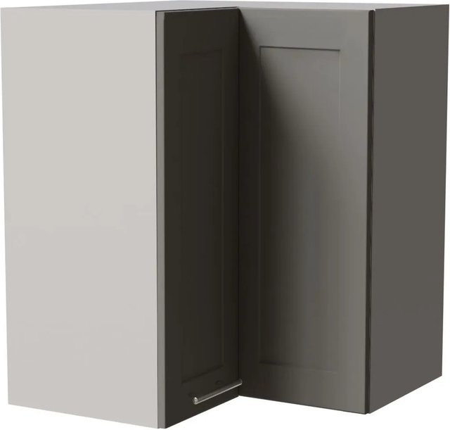 Eckhängeschrank Feldmann-Wohnen Oslo in Grau Dust Grey Matt, B/T/H: 60 x 60 x 72 cm - Bild 1
