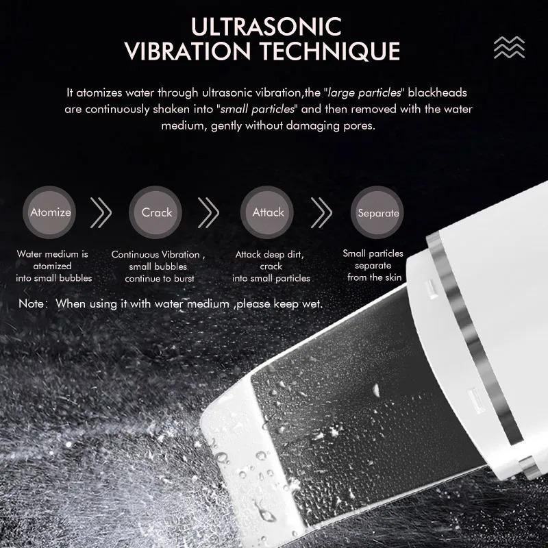 YJMP beauty health Ultraschall Hautschaber Elektrische Gesichtsreinigung, Unisex - Bild 2