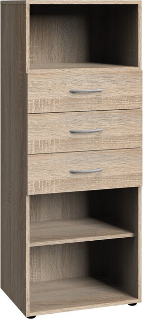 Regal MULTIRAUMKONZEPT von wimex in Eichenoptik Braun, B/T/H: 126 x 80 x 40 cm - Bild 1