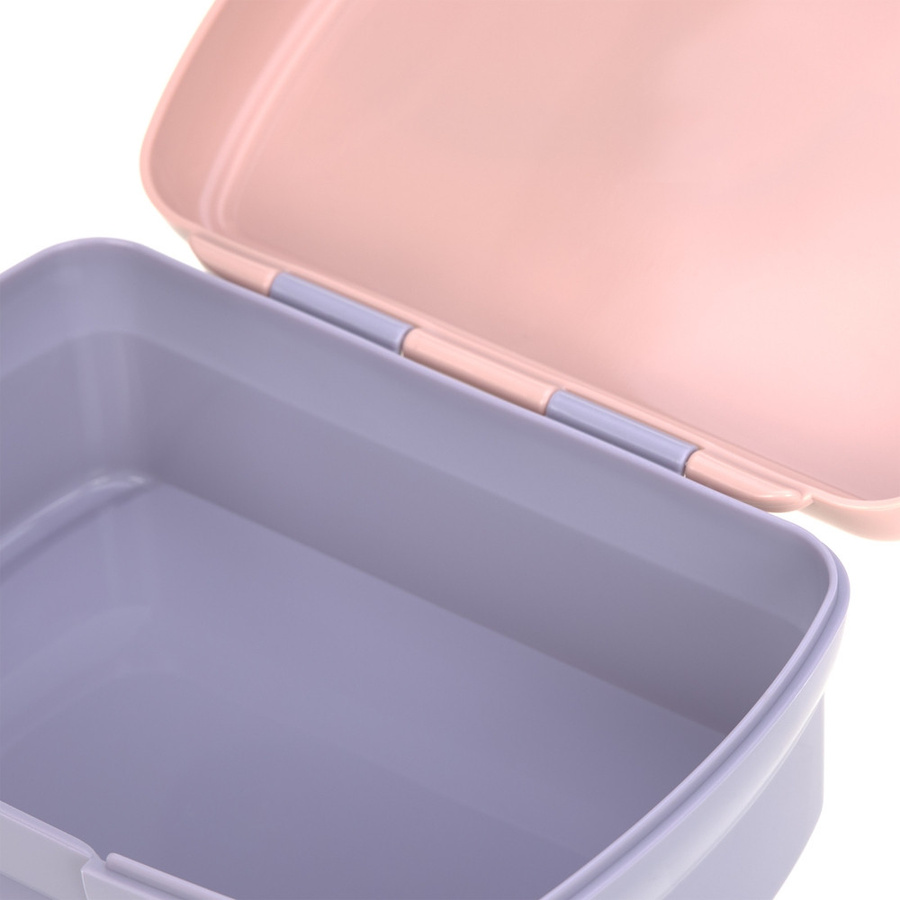 Lässig Lunchbox Rainbow Pink mit Fächern aus Kunststoff und spülmaschinenfest - Bild 2