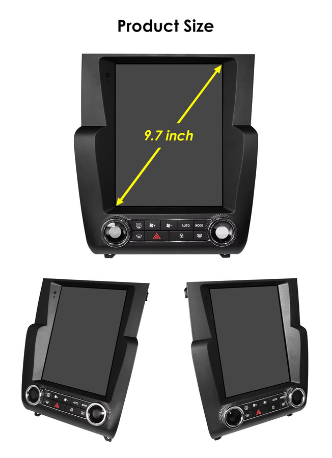 Hizpo Android Autoradio mit 9,7 Zoll Tesla Style vertikalem Bildschirm für Citroen C4 C4L DS4 2013-2017 mit Carplay, GPS, 4G und Bluetooth in Schwarz - Bild 5