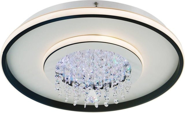 POCOline LED-Pendelleuchte Anna modern schwarz Metall Kunststoff B/H/T: 40 x 16 x 40 cm - Bild 1