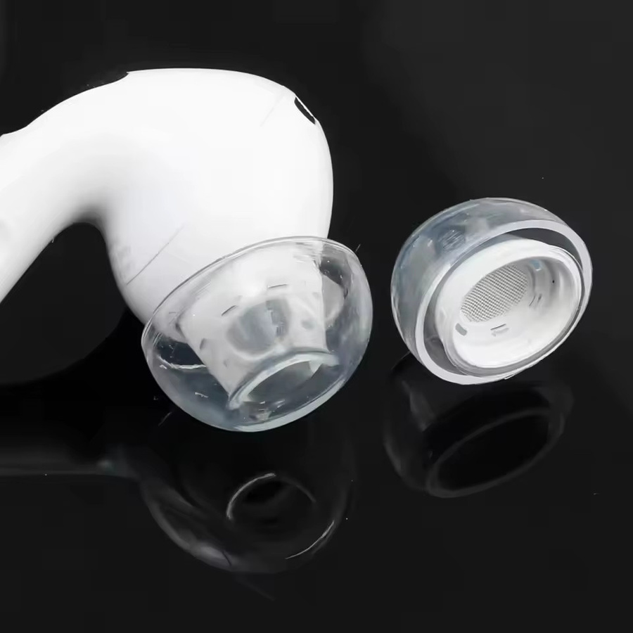 Trig Rain Ersatz-Ohrstöpsel aus transparentem flüssigem Silikon für AirPods Pro 2, Bluetooth-Ohrhörer in Transparent - Bild 3