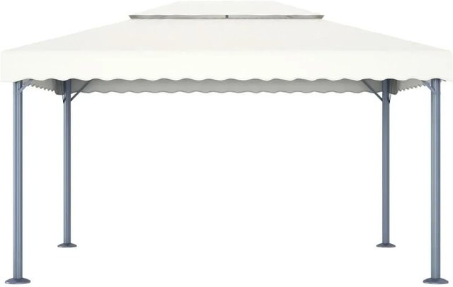 vidaXL Pavillon aus Aluminium in Creme mit B/T: 400 x 300 cm - Bild 1