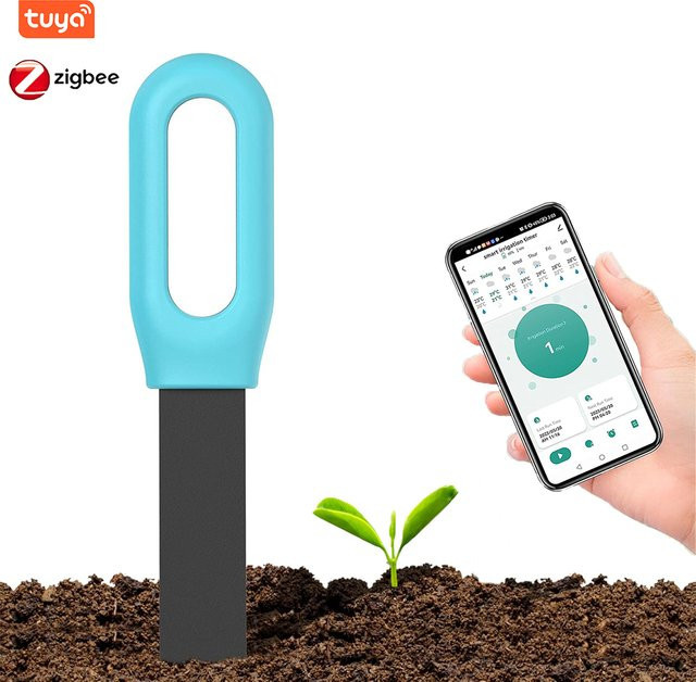 Tuya Intelligenter Bodentester mit Bluetooth und Zigbee zur Echtzeit-Überwachung von Feuchtigkeit und Temperatur für deinen Garten und deine Zimmerpflanzen - Bild 1