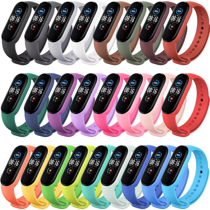 KILPILLS Uhrenarmband Silikon, Schwarz, Unisex, Xiaomi Mi Band 3 4 5 6 7 - Bild 3