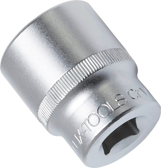 LUX-TOOLS Stecknuss 27 mm aus Chrom-Vanadium in Silber mit 1/2 Zoll Antrieb - Bild 1