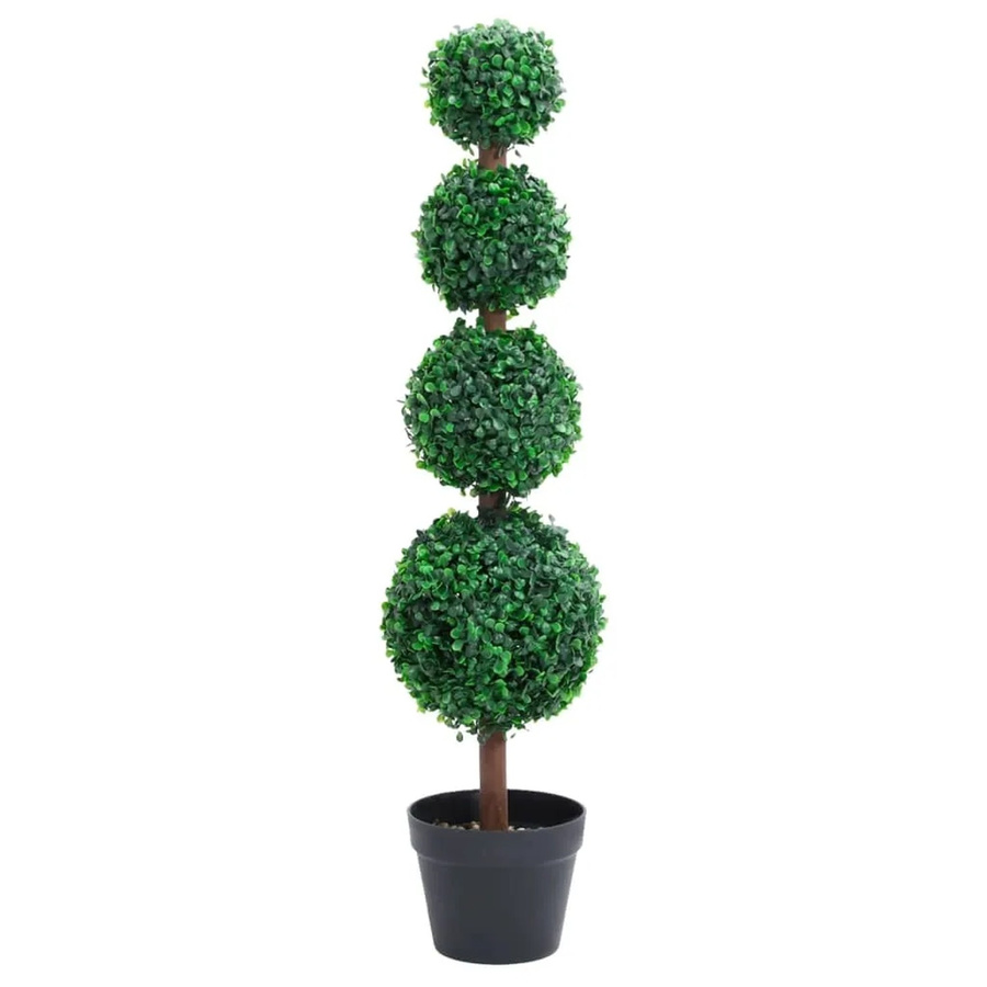 furnicato Künstlicher Buchsbaum in Kugelform mit Topf, Grün, Höhe: 90 cm - Bild 2