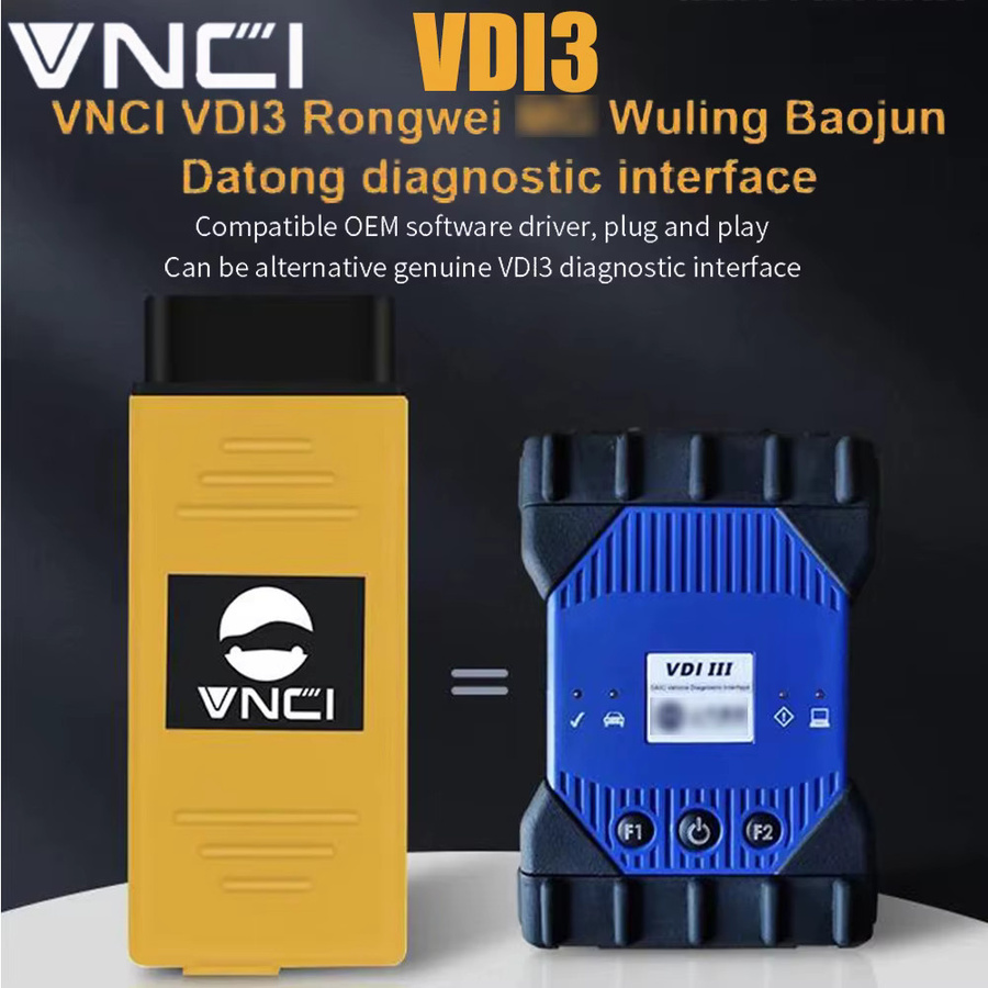 VNCI VDI3 Diagnoseschnittstellenscanner in Gelb mit DoIP und CAN FD Unterstützung für SAIC Group Fahrzeuge wie MG, Wuling, Baojun und Datong - Bild 2