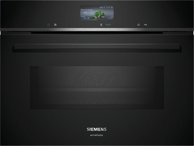 Siemens Backofen mit Mikrowellenfunktion CM776GMB1F in Schwarz - Bild 1