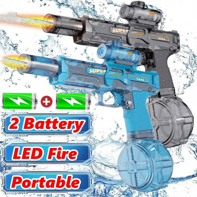 OiKe Elektrische Wasserpistole, mit LED-Licht - Bild 1