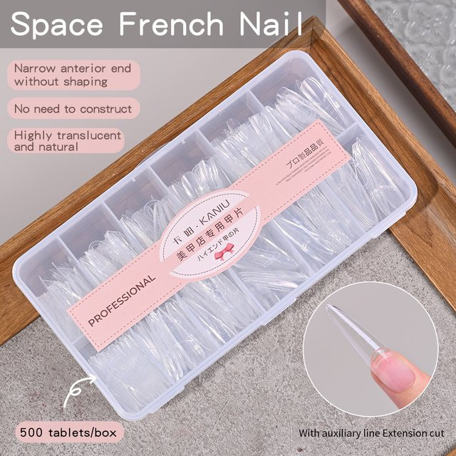 kaniu Nagelverstärkungs-Set, Soak-Off-Nagelgel, French-Nagel-Sticker - Bild 1