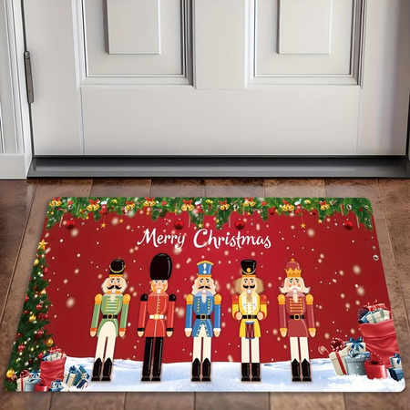 VIKAMA Weihnachts-Nussknacker Fußmatte, rutschfest und geräuschreduzierend, mehrfarbig, B/T: 60 x 40 cm
