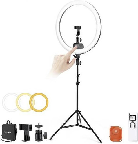 Neewer SRP18 Bi-Color LED Ringleuchte mit 272 LEDs in Schwarz - Bild 1