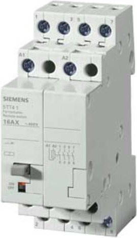 Siemens Fernschalter Hutschiene 5TT4114-2 mit 4 Schließern 400V 16A in Weiß - Bild 1