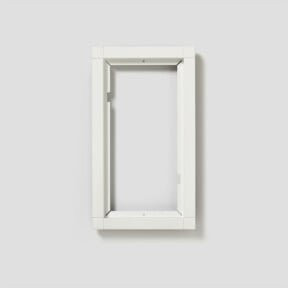 Siedle Kombirahmen KR 611-2/1-0 W in Weiß aus Kunststoff mit B: 13,1 cm, H: 23,1 cm, T: 1,5 cm - Bild 1