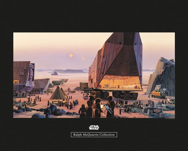 Komar Star Wars Wandbild Market Paper Poster Multicolor B: 50 cm, H: 40 cm - Bild 1