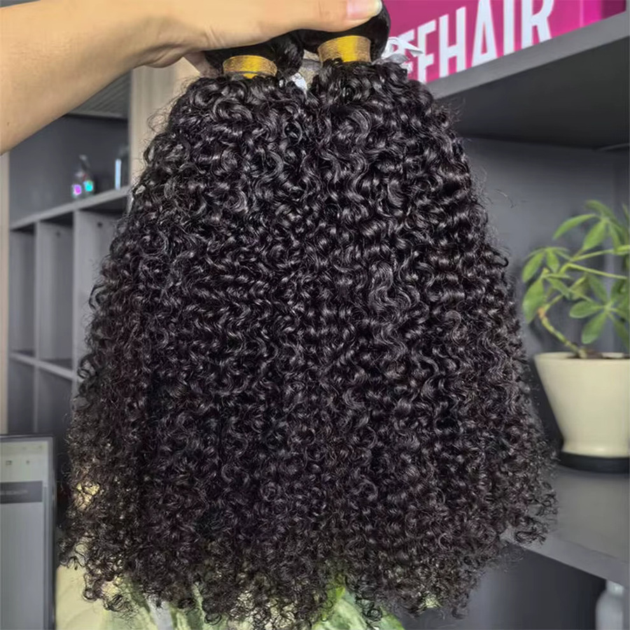 Jaycee Hair Indisches Kinky Curly Haar-Bündel, Unbehandeltes Echthaar - Bild 2