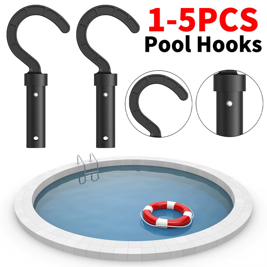 JOCESTYLE Ersatzhaken für Roboter-Pool-Staubsauger und Teleskopstangen für oberirdische Pools, Schwarz - Bild 2