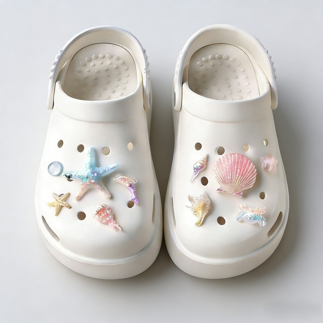 Mesuca Schuh-Charms, Seestern, Muschel & Delfin, Harz - Bild 1
