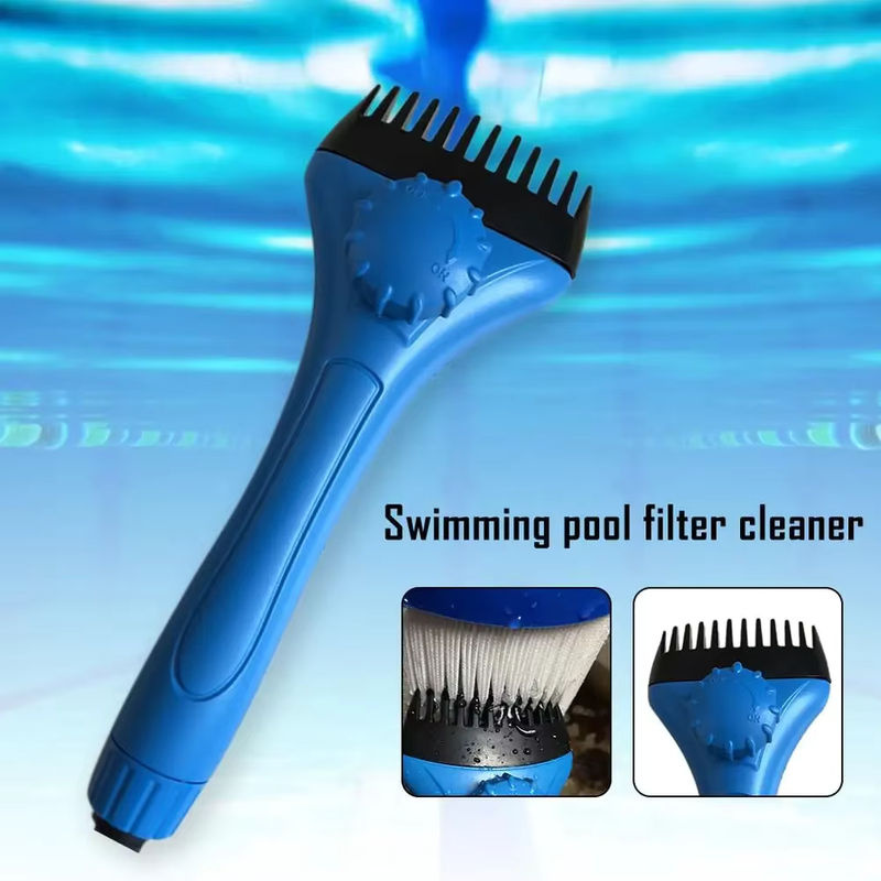 Handheld Pool Filter Reiniger Pinsel in Blau für die Reinigung von Poolfiltern und Brunnen - Bild 2