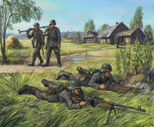 Zvezda German Anti Tank Rifle Team, Fahrzeuge, 1:72 - Bild 1