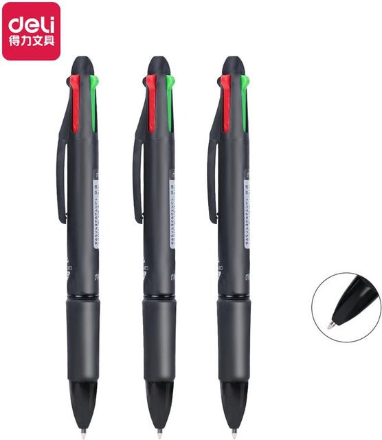12er Set Kugelschreiber mit 0,7 mm Spitze in Blau und Schwarz für Büro und Studium - Bild 1