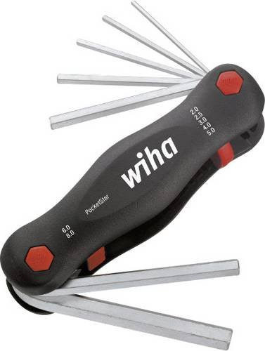 Wiha Multitool PocketStar Sechskant 2-8 7-teiliges Winkelschraubendreher-Set - Bild 1
