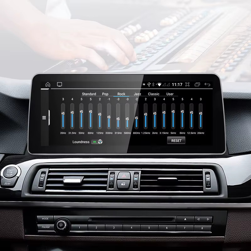 STWEI Android Auto Video Player mit 12,3 Zoll Display, Wireless CarPlay und GPS für BMW 5er F10 F11 CIC NBT, Schwarz - Bild 4