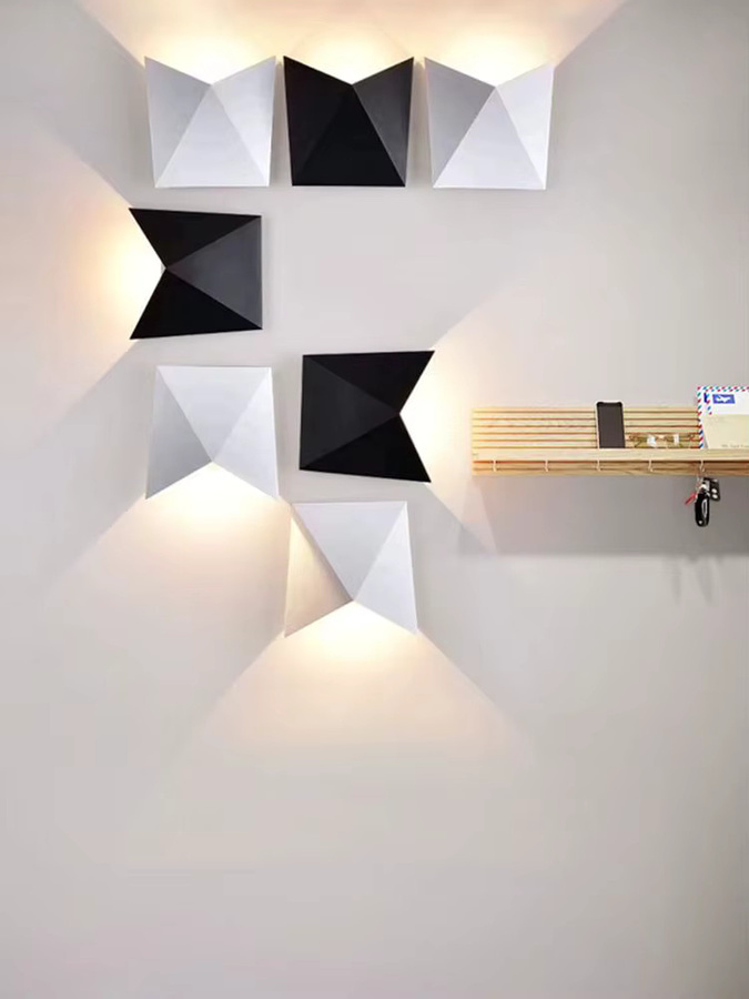 Feiyunlux Moderne LED Wandleuchte aus Aluminium in Schwarz oder Weiß mit Warmweißem Licht, Wasserdichte Außenleuchte für Außenbereich und Schlafzimmer - Bild 5