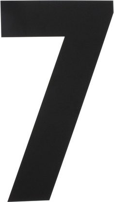 Intersteel Hausnummer 7 XXL aus Edelstahl in Mattschwarz, Höhe: 50,0 cm, Breite: 28,5 cm - Bild 1